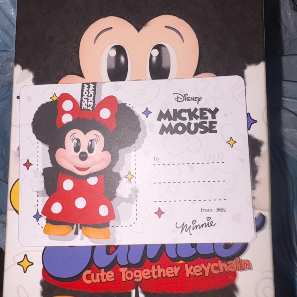 Disney Mickey Family Cute Together Keychain MINNIE